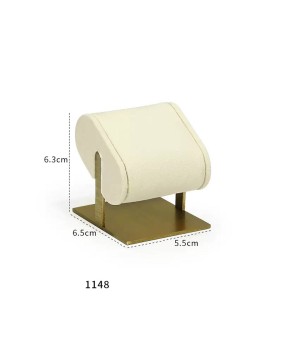 Luxury New Gold Metal Off White Velvet Bracelet Display Stand