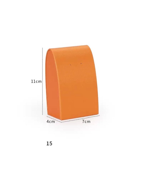 Luxus narancssárga bőr fülbevaló kijelző állvány