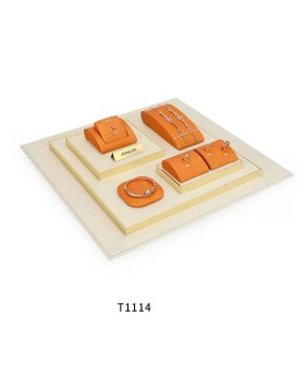 Popular Orange and Cream Jewelry Display Trays