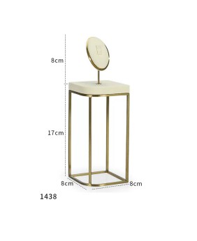 Luxury Off White Velvet Ring Display Stand For Sale
