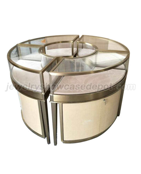 Hoogwaardige glazen houten sieradenvitrine te koop