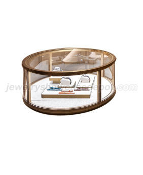 Kundenspezifische runde Tischplatte aus Glas für Schmuckvitrine zu verkaufen