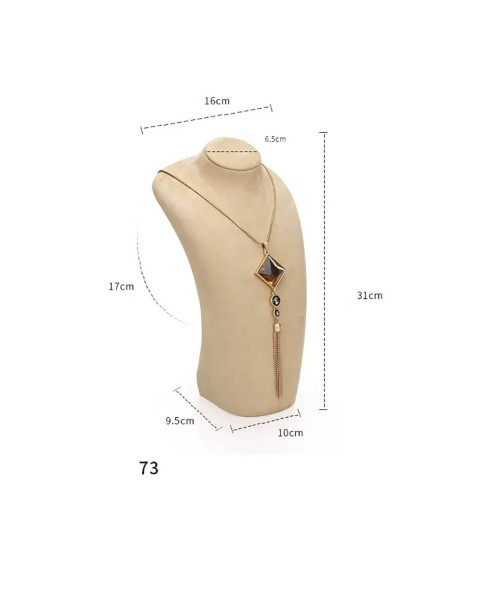 Luxe fluwelen sieraden ketting display buste standaard te koop