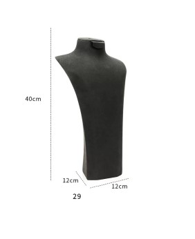 Luxus fekete bársony nyaklánc kijelző mellszobor eladó