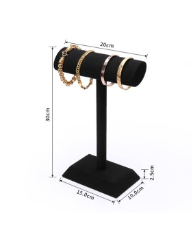 Black Velvet Bracelet and Watch Display Holder Stand
