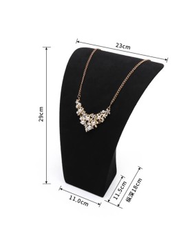 Luxury Black Velvet Necklace Display Stand