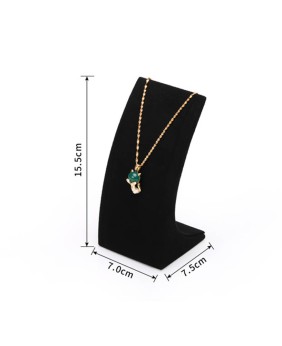 Luxury Black Velvet Necklace Display Stand For Sale