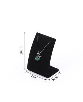 Luxury Black Velvet Small Necklace Display Stand For Sale