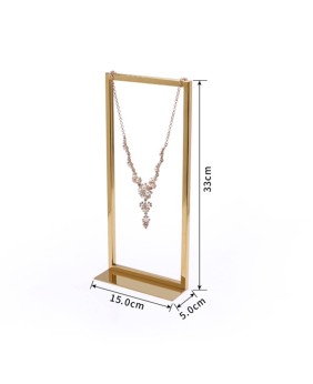 Luxuriöser Gold-Metall-Halsketten-Display-Halter zum Verkauf