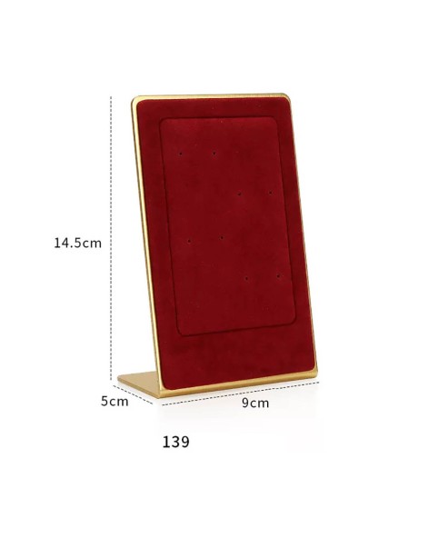 Luxus arany fém krémszínű T bar fülbevaló kijelzőtartó állvány