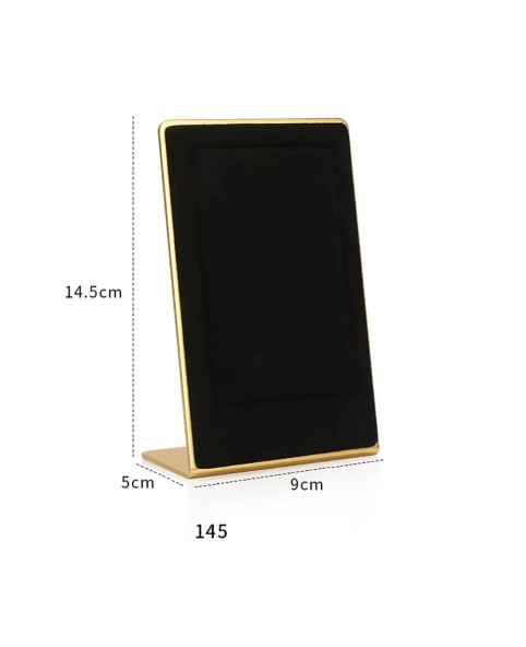 Goldfarbener Metall-Luxus-Samt-Ohrring-Display-Halter-Ständer