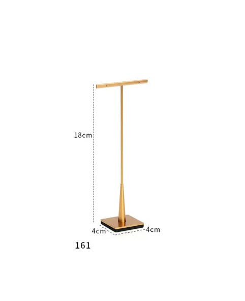 Luxury Metal Gold T Bar Earring Display Holder Stand