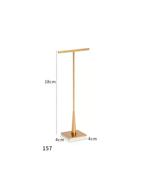 Luxury Metal Gold T Bar Earring Display Holder Stand