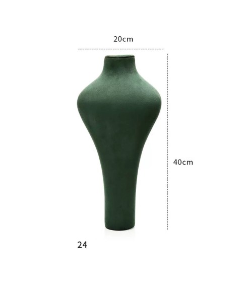 Prémium zöld bársony ékszer nyaklánc kijelző melltartó állvány eladó