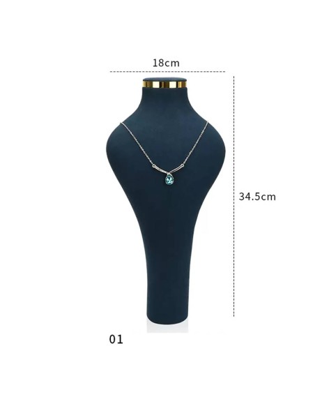 Luxuriöse Halskettenbüste aus Samt zu verkaufen