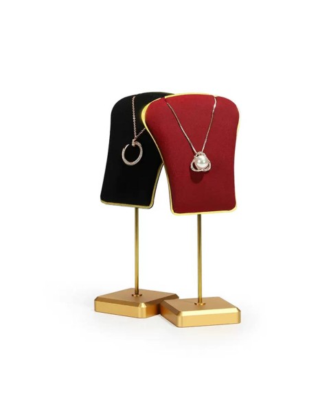 Luxury Gold Metal Necklace Display Stand For Sale