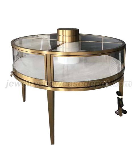 Витрины ювелирных изделий золота роскошного креативного дизайна круглые для продажи