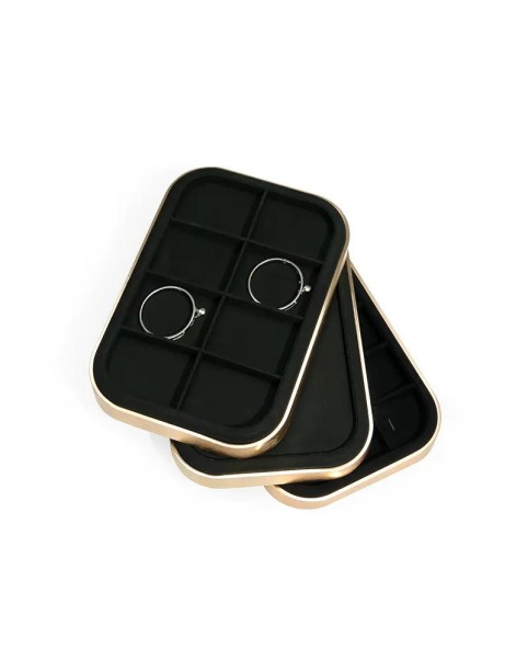 Luxury Premium Gold Black Velvet Jewelry Pendant Display Tray