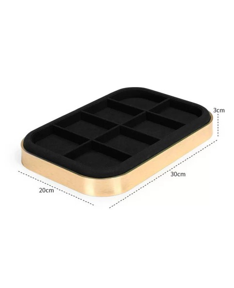 Πολυτελής Premium Χρυσός Μαύρος Βελούδινος Δίσκος για βραχιόλια κοσμημάτων προς πώληση