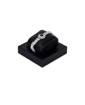 Bandeja de exibição de pulseira de veludo preto premium para venda