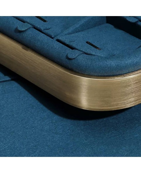 Luxury Premium Gold Lake Blue Velvet Retail Bangle Display Tray For Sale