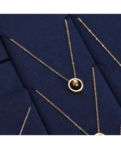 Bandeja de exhibición de joyería con adornos dorados de terciopelo azul marino de lujo a la venta