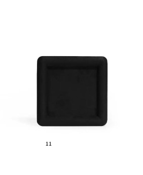 Hochwertiges quadratisches Schmuck-Präsentationstablett aus schwarzem Samt zum Verkauf