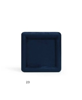 Premium Navy Blue Velvet Square Jewelry Presentation Tray For Sale