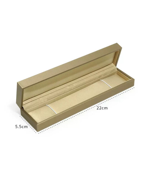 Caja de regalo de cuero dorado de lujo para joyería, caja de embalaje para pulseras a la venta Caja de regalo de cuero dorado de lujo para joyería, caja de embalaje para pulseras a la venta