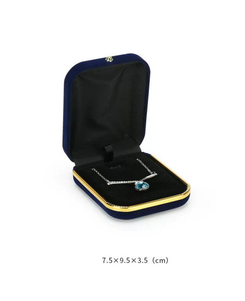 Beliebte Samt Schmuck Geschenkbox Halskette Verpackungsbox zum Verkauf