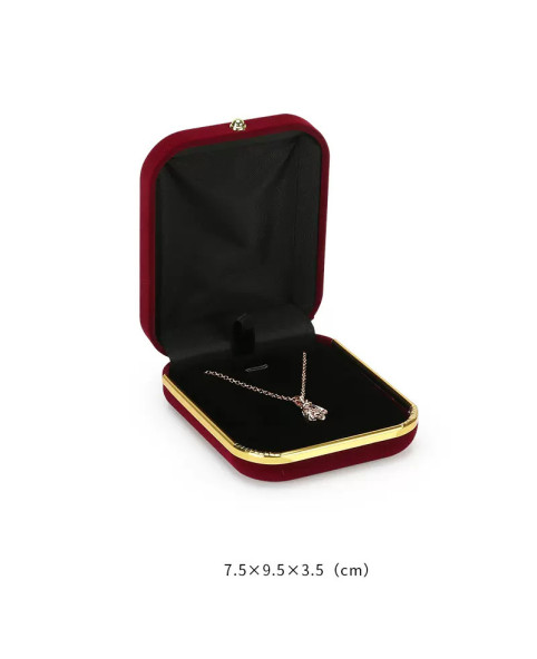 Beliebte Samt Schmuck Geschenkbox Halskette Verpackungsbox zum Verkauf