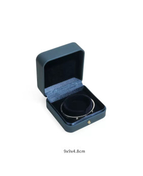 Caja de regalo de joyería de cuero PU popular Caja de embalaje de brazalete para la venta