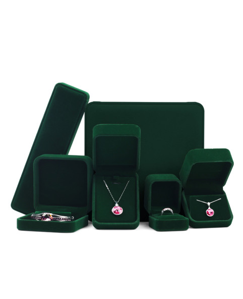 Premium Groene Fluwelen Sieraden Geschenkdoos Bangle Verpakkingsdoos Te Koop