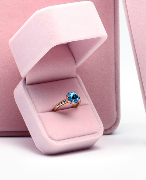 Luxuriöse neue rosa Schmuck-Geschenkbox für Halsketten