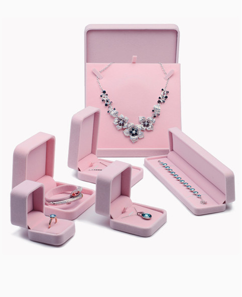 Luxuriöse neue rosa Schmuck-Geschenkbox für Halsketten
