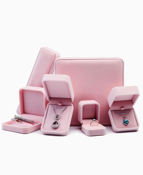 Luxuriöse neue rosa Schmuck-Geschenkbox für Halsketten