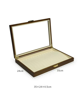 Luxuriöse Schmuckarmband-Displaybox aus Holzsamt zu verkaufen