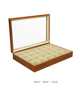 Einzelhandel Holz Samt Schmuck Display Box für Verkauf