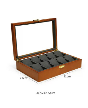 Beliebte neue Uhrenbox aus Holzsamt