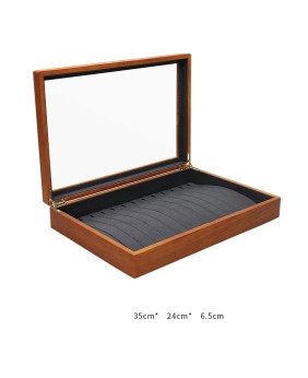 Einzelhandel Holz Samt Schmuck Armband Display Box für Verkauf