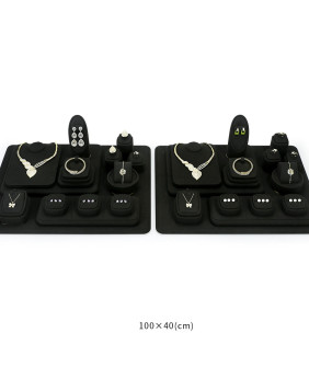  New Black Velvet Jewelry Display Sets
