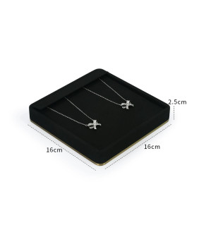 New Black Velvet Necklace Display Tray