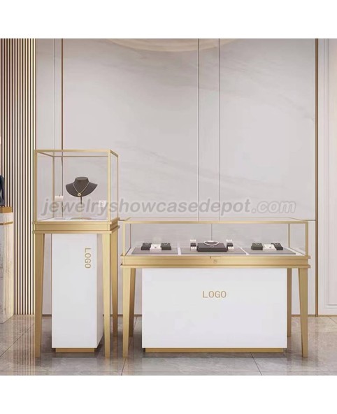 Kotak Display Perhiasan Kayu Kaca Profesional Grosir