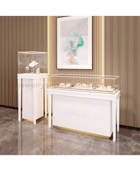 Kotak Display Perhiasan Kayu Kaca Profesional Grosir