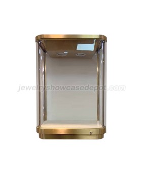 Commercial Gold Glass Jewellery Wall Showcase