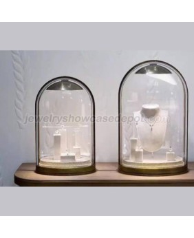 Commerciële koepel glazen tafelblad vitrine