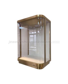 Commercial Gold Glass Jewellery Wall Showcase