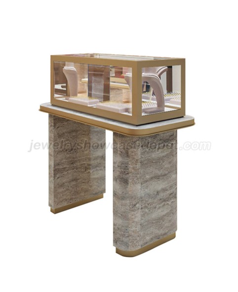 Luxus kereskedelmi kiskereskedelmi márvány furnér ékszer vitrin bútorok