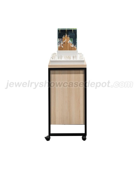 Custom Commercial Jewelry Display Case With Wheels For Craft Show