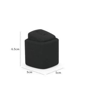 Espositori per espositori ad anello in velluto nero di lusso in vendita